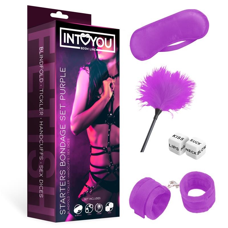 FETISH Kit BDSM Principiantes 4 piezas morado