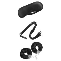 FETISH Kit BDSM Principiantes 3 piezas negro