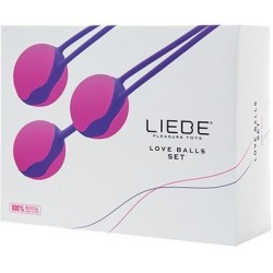 Set Bolas Chinas Liebe SIlicona Morado/ Fucsia