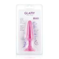 Glamy Plug Anal Silicona Pequeño Rosa 11.5 cm