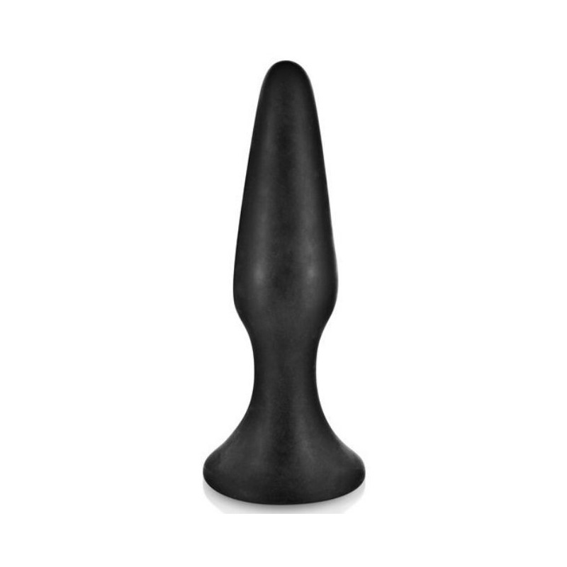 Glamy Plug Anal Silicona Mediano Negro 12.5 cm