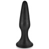 Glamy Plug Anal Silicona Mediano Negro 12.5 cm