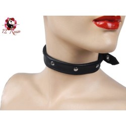 Collar Carla Cuero 100%