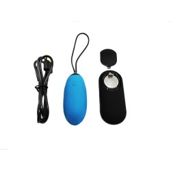 Virgite Huevo G3 con mando recargable silicona Azul