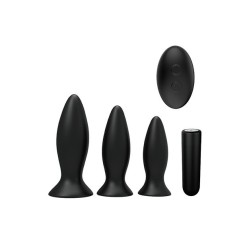 Sinful Triplicity Set Plugs x 3 silicona con vibración recargables