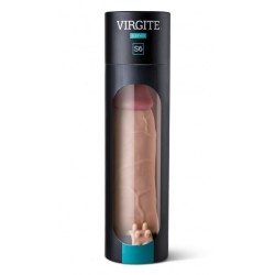 Virgite funda Realística Pene S6 con vibración 21 cm