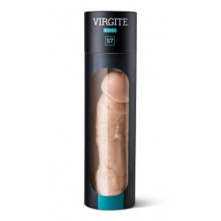 Virgite funda Realística Pene S7 con vibración 21 cm