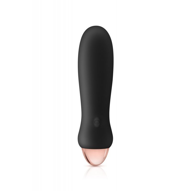 My first Mini Vibrador Recargable Silicona Chupa negro