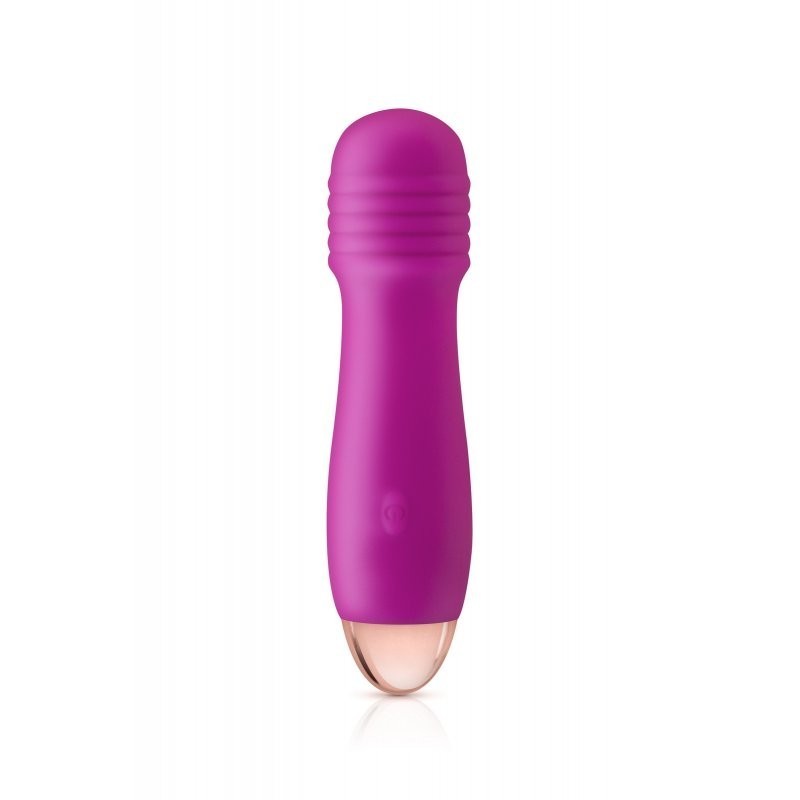 My first Mini Vibrador Recargable Silicona Wand Joystick Rosa