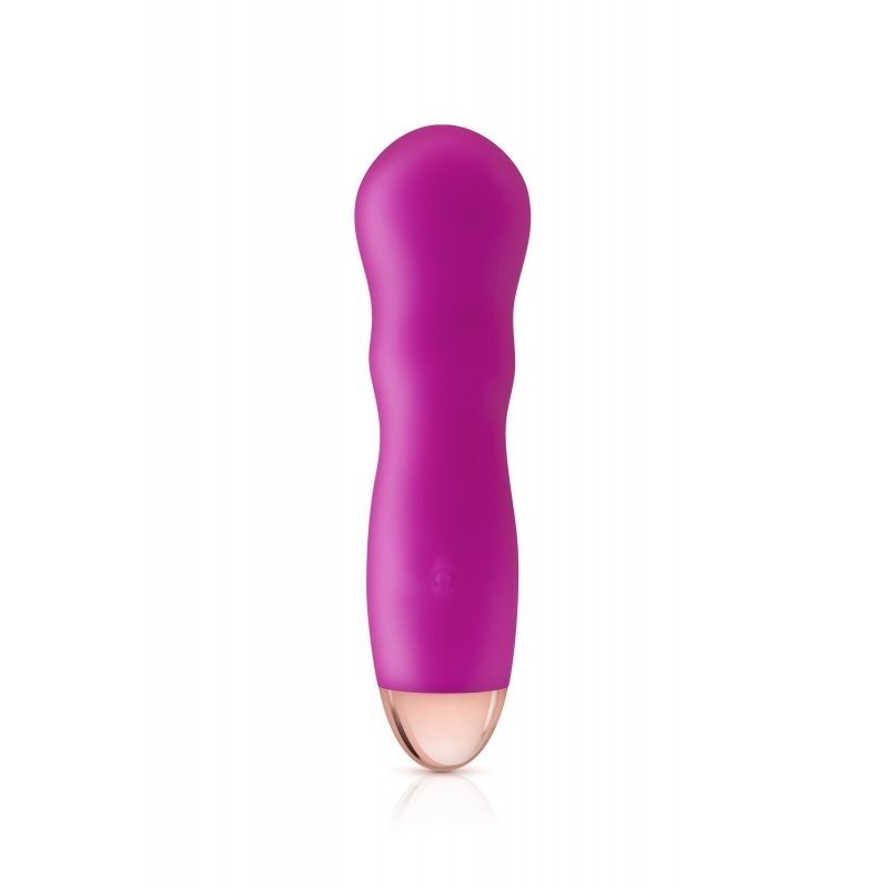 My first Mini Vibrador Recargable Silicona Twig rosa