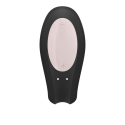 VIbrador Parejas Satisfyer Double Joy Negro con APP