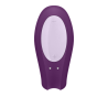 VIbrador Parejas Satisfyer Double Joy Morado con APP