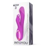 Vibrador Beat3 3 motores con pulsación silicona USB Lila