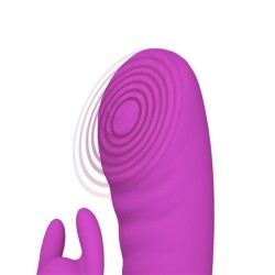 Vibrador Beat3 3 motores con pulsación silicona USB Lila