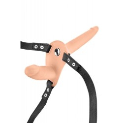 Arnés Doble Fetish Tentation Para mujer Silicona USB 15'5 cm