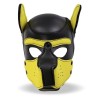 Máscara Hound Perro con neopreno Negra/Amarilla desmontable L