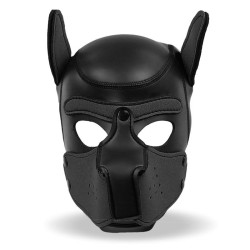 Máscara Hound Perro con neopreno Negra desmontable