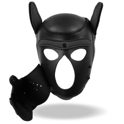 Máscara Hound Perro con neopreno Negra desmontable L