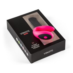 Virgite Vibrador Parejas E12 Rosa Silicona Recargable con mando