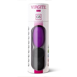 Virgite Huevo G5 con mando recargable silicona L Morado