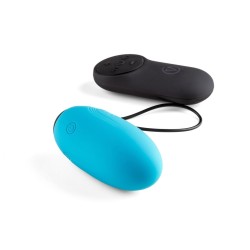 Virgite Huevo G5 con mando recargable silicona L Azul
