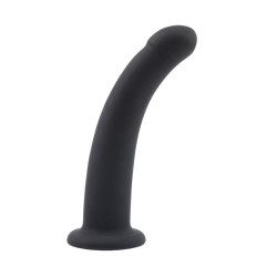 Arnés con dildo silicona para mujer Bend Over Negro 15 cm