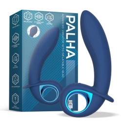 Alpha Vibrador con función inflado silicona Azul USB