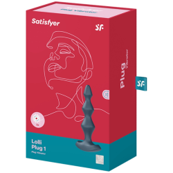 Satisfyer Lolli Plug 1 Gris Tira Anal con vibración USB