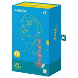 Satisfyer Lolli Plug 2 Ice Blue Tira Anal con vibración USB
