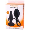 Plug Hinchable Silicona Negro Seven M