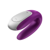 VIbrador Parejas Satisfyer Double Fun Morado con APP y Mando