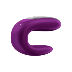 VIbrador Parejas Satisfyer Double Fun Morado con APP y Mando