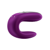 VIbrador Parejas Satisfyer Double Fun Morado con APP y Mando