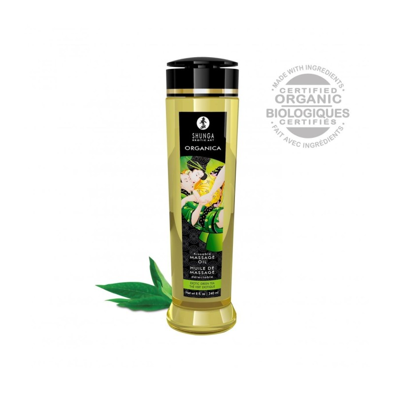 Shunga Aceite Masaje Orgánico Té Verde 240ml