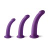 Virgite SHTP Set Dildos morados S / M / L silicona