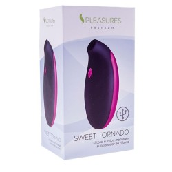 S Pleasures Succionador clítoris Sweet Tornado Recargable Negro/Rosa