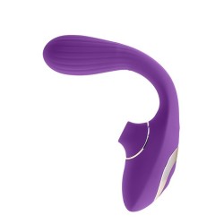 S Pleasures Succionador clítoris y vibrador Dual Recargable Morado