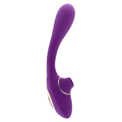 S Pleasures Succionador clítoris y vibrador Dual Recargable Morado