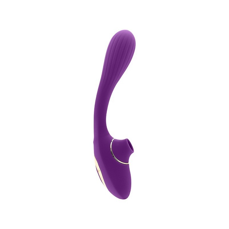 S Pleasures Succionador clítoris y vibrador Dual Recargable Morado