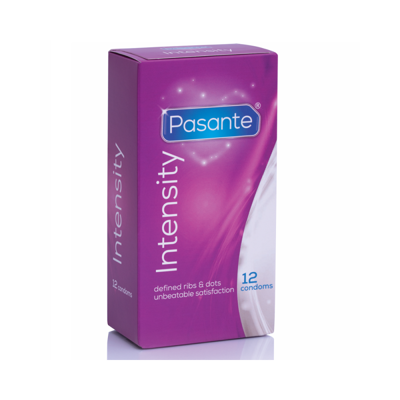 Preservativos Pasante Intensity Estrías y puntos 12 unidades