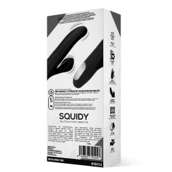 Vibrador Squidy Silicona Movimiento y Bolas Recargable