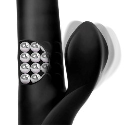 Vibrador Squidy Silicona Movimiento y Bolas Recargable