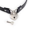 Cinderella Choker Collar Corazon Candado Negro