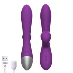 Vibrador con succión y oscilación Eighteen Silicona Recargable