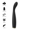 Vibrador Silicona Punto G muy flexible Negro USB