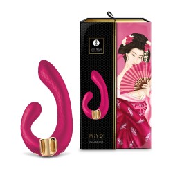 Shunga Vibrador Doble Miyo USB Frambuesa