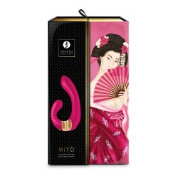 Shunga Vibrador Doble Miyo USB Frambuesa