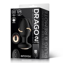 Intoyou Drago 2 Plug Vibrador Rotador Silicona con mando Recargable