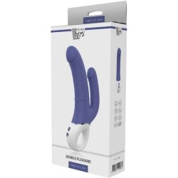 Dream Vibrador Doble Silicona USB Doble Pleasure Morado