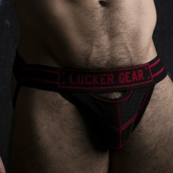 Locker Gear Suspensorio Negro / Rojo L